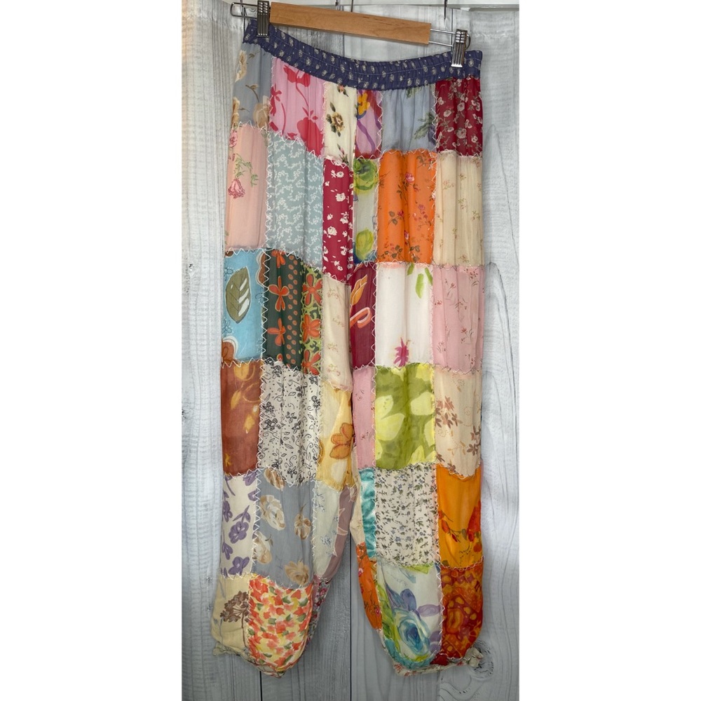 SACRED THREADS Patchwork Boho Gypsy Joggers Pants